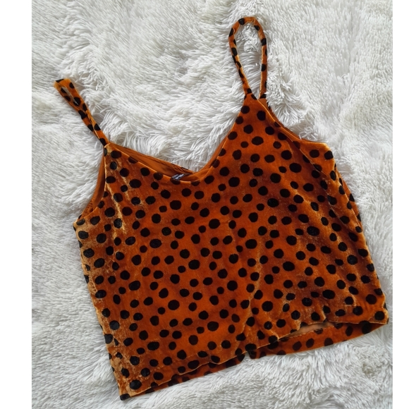 Madewell cheetah print spaghetti strap velvety top size 6 (M) -VIEW PICS - Picture 2 of 8